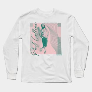 Phil Collins is cooler than you /// Vintage Style Aesthetic Design Long Sleeve T-Shirt